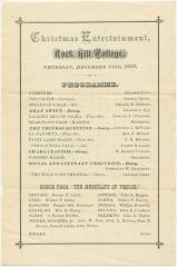 Rock Hill College Christmas Entertainment program
