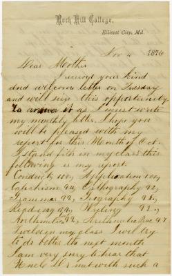 Paul Willson letter to Anna M. Willson