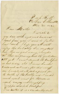 Paul Willson letter to Anna M. Willson