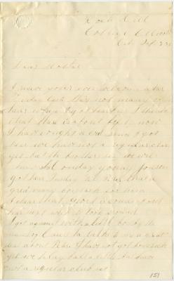 Paul Willson letter to Anna M. Willson