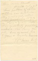 Nannie Decoursey letter to Richard Bennett Willson