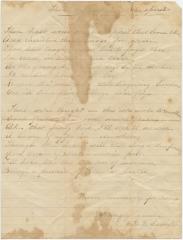 Poem "Thou Has Wounded the Spirit That Loved Thee" written from memory by E. H. W. Camp for Julia