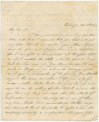 Bettie Agate letter to Martha N. Willson