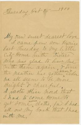 Letter from N.