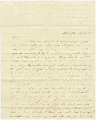 Bettie Agate letter to Martha N. Willson