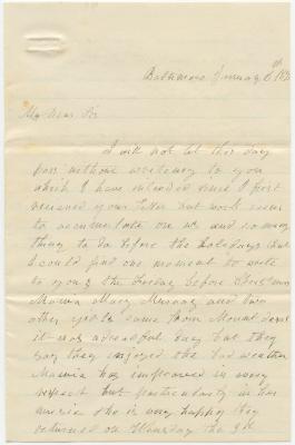 Henrietta Kennedy letter to Martha N. Willson