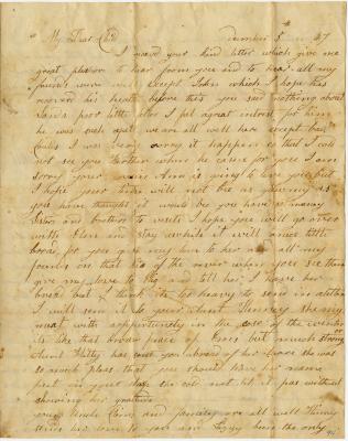 Ann T. Hill letter to Martha N. Willson