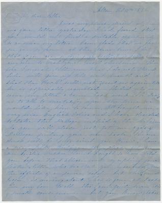 Anna M. Willson letter to Martha N. Willson