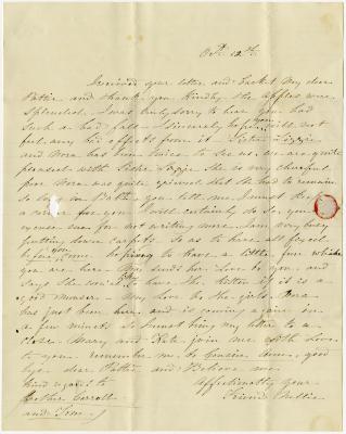 Nellie letter to Martha N. Willson