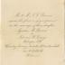 Invitation to M. N. Willson from Mr. & Mrs. C.C. Browne to the wedding of their daughter Ignatia to Edward Creecy