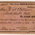 Receipt from John Murphy & Co. for subscription to "The Metropolitan"