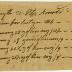 Receipt from Peter Arnold for weaving cotton, linen and linsey
