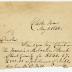 Fragment of a letter, "I send you my check on Farmers & Mechanic's Bank of Kent County..." Chestertown