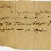 Receipt from James Hopkins for carpentry work